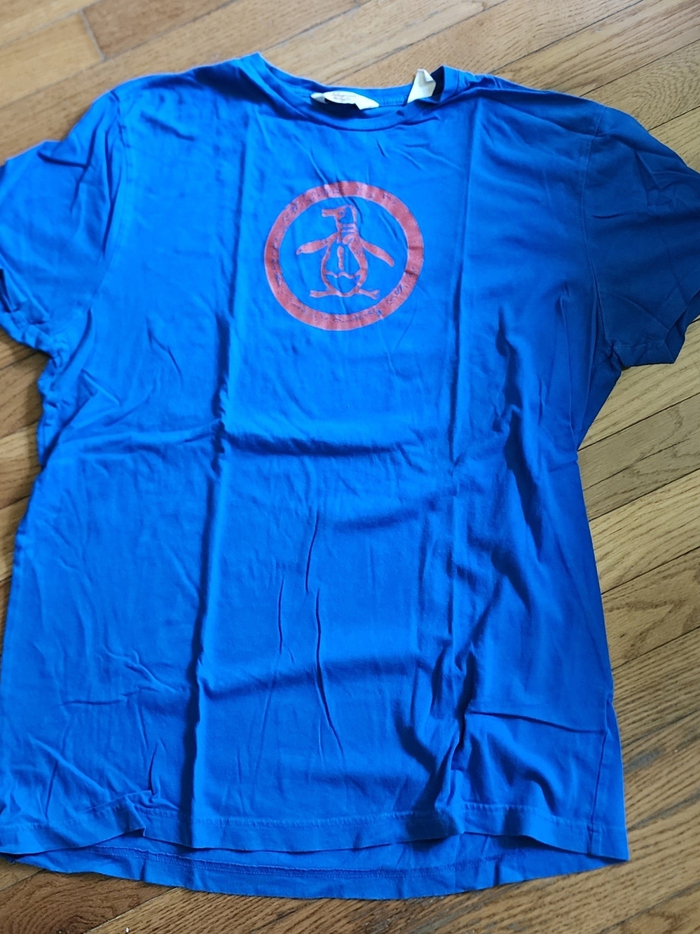 Vintage Blue Original Penguin Logo Crewneck T-Shirt